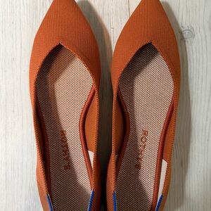 Rothy's Terracotta Pointed Flats Size 10.5 Like New!